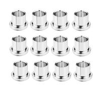 Biwwubik 12 tapones de protección , chapados en rodio, conector de cortocircuito, conector Phono, blindaje , protección hembra, plateado, duradero, fácil instalación