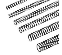 Biwwubik 120 bobinas de encuadernación en espiral, espirales de plástico, anillos, peines de alambre en espiral en diferentes tamaños, división 4:1, duradera, fácil instalación, fácil de usar