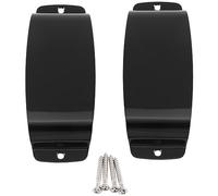 Biwwubik 2 Piezas para Cubierta de de Guitarra, Cubierta de de Acero para Bajo Estilo, Color Negro