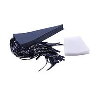 Biwwubik 25 cajas de regalo de flores de PVC, cajas cuadradas con cinta para floristerías (perla reyes azul)