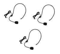 Biwwubik 3 unidades auriculares micrófono micrófono micrófono compatible tecnología de audio amplificadores de voz profesores altavoces
