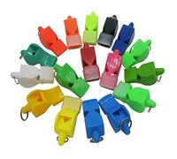 Biwwubik 50 piezas de silbato de árbitro profesional no nuclear plástico salvavidas silbato especial para juego