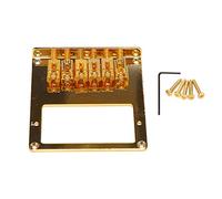 Biwwubik 6 ruedas de 6 cuerdas para guitarra humbucker puente para guitarra (dorado)