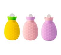 Biwwubik Bolsa de agua caliente de piña con , almohadilla térmica, bolsa de agua caliente, bolsa de agua caliente para calentar manos y pies para niños, fácil de usar, aprox. 8,1 x 13,5 x 4,2 cm