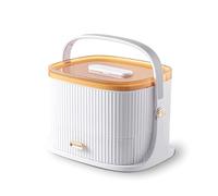 Biwwubik BotiquíN de Primeros Auxilios PortáTil, Contenedor, Caja de Medicamentos, Almacenamiento de MáScaras, Bolsa Emergencia para el Hogar Familiar, Kits de Pastillas, y Amarillo