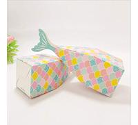 Biwwubik Caja de 50 piezas de para regalo de dulces, caja de regalo para niños, decoración de cumpleaños, suministros dorados