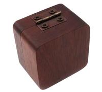 Biwwubik Caja de almacenamiento para púas de guitarra de madera de nogal, ofrece espacio para muchas púas, regalos para guitarras, estuche para púas, almacenamiento de púas, piezas de repuesto para