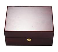 Biwwubik Caja de Reloj Individual Brillante Lacada en Madera de Gran TamañO con CojíN de PU