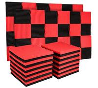 Biwwubik Cojín de espuma ignífugo, de alta densidad, insonorizado, insonorizado, material de decoración de algodón, 24 unidades