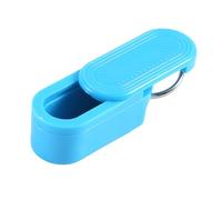 Biwwubik Compresor de llaves de 1 pieza con deslizador magnético discreto, mini pastillero de bolsillo, pastillas de emergencia portátiles, azul, duradero, aprox. 3,6 x 1,5 x 1,5 cm