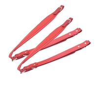 Biwwubik Correa de AcordeóN AcordeóN Bajo Acolchado Correas de ArnéS de Hombro de de PU CinturóN Ajustable para AcordeóN Bajo 16-120,Rojo