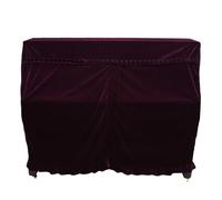 Biwwubik Cubierta Tridimensional para Piano, Cubierta para Piano de Terciopelo Dorado, Cubierta Gruesa para Piano, Cubierta para Piano de Morada