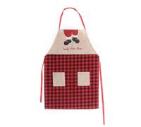 Biwwubik Delantales NavideñOs con Bolsillos - Delantal Resistente al Agua para Hornear Regalos NavideñOs Suministros de Cocina NavideñOs A