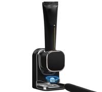 Biwwubik Dispensador AutomáTico de Pasta de Dientes Dispensador de Pasta de Dientes para Dispensador de Pasta de Dientes EléCtrico Montado en la Pared para BañO, Negro