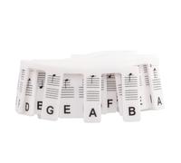 Biwwubik Etiquetas de Notas de Teclado de Piano ExtraíBles Pegatinas para Teclado de Piano, TamañO Completo de 88 Teclas, Sin Necesidad de Pegatinas, Reutilizables