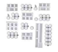 Biwwubik Forma de teclado mecánica para videojuegos, PC Keycaps Silicone Moldes Resina Epoxy Moldes Handmade Crafts Making