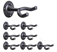 Biwwubik Juego de 8 soportes para guitarra, soporte de pared para casa, estudio y exhibición para guitarras