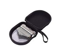 Biwwubik Kalimba portátil 17 teclas pulgar piano transparente acrílico Mbira dedo piano instrumento musical regalos para niños