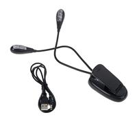 Biwwubik Luz para Atril de MúSica, Luces LED para Libros con Clip, LáMpara de Lectura en la Cama, 2 Niveles de Brillo, para Ratones de Biblioteca, Pianistas y NiñOs