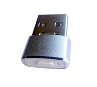 Biwwubik Mini ratón Jiggler, botón de encendido/apagado, simulador de movimiento de ratón USB para oficina, automático, no reconocible, plateado, fácil de usar