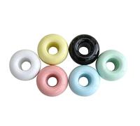 Biwwubik Mini Soporte de CeráMica para Cepillos de Dientes para Encimera de Tocador de BañO, Soporte para Cabezal de Cepillo de Dientes Hecho una Mano para Parejas