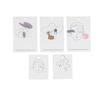 Biwwubik Moda 100 piezas/lote mujeres pendiente tarjeta collar joyería embalaje papel tarjetas colgante (mezclado)