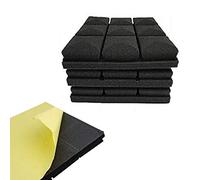 Biwwubik Paneles adhesivos de espuma acústica de 12 piezas, 2 x 12 x 12 x 12 cm, para aislamiento acústico, absorbentes