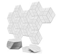 Biwwubik Paquete de 12 Paneles de Espuma una Prueba de Sonido AcúSticos Autoadhesivos de 13,8 X 12 X 0,4 Pulgadas, para Estudios/Estudios de GrabacióN/Oficinas, Color