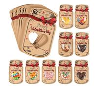 Biwwubik Paquete de 24 tarjetas de San Valentín para niños, tarjetas de San Valentín para niños, con bolsa de aperitivos, fiesta en el aula para niñas y, fácil de usar