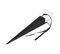 Biwwubik Paquete de 25 exquisitas cajas de regalo de flores, soporte para listas, caja de PVC con cuadrados con cinta para floristería (negro)