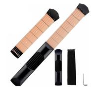 Biwwubik Pocket Guitarra Cuello 6 Trastes Portátil Acorde Guitarra Herramienta de Ejercicio para Principiantes Duradero, Fácil de Usar