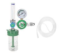 Biwwubik Regulador de PresióN de OxíGeno ManóMetro Reductor de PresióN de O2 Medidor de Flujo para Regulador de Gas Inhalador de OxíGeno G5 / 8-14 Rosca Macho