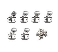 Biwwubik Sintonizadores de Cabezales de Guitarra Sintonizadores de Cadena de Bloqueo de Cromo Clavijas de Clavijas Sintonizadores Set de Reemplazo para Guitarras EléCtricas Lp, Sg, Tl