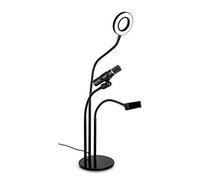 Biwwubik Soporte en para teléfonos Llenar Luz Anchor Support LED Llenar Luz Escritorio Soporte Micrófono Soporte Mesa Lámpara