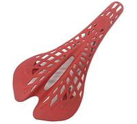 Biwwubik Super ligero plástico bicicleta sillín montaña silla asiento PVC cojín Ciclismo parte rojo