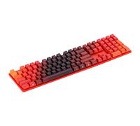 Biwwubik Tapa de teclado mecánico 104 teclas importadas PBT grabadas lateralmente claves capset para teclado de ondas cruzadas y Cherry MX6.0