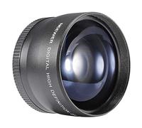 Biwwubik Teleobjetivo 2X 58 mm convertidor teleobjetivo para 18-55 mm