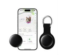 Bixar Tag para Mascotas - Rastreador Bluetooth Perro y Gato (Alternativa a GPS con suscripción y Airtag), compatible con Apple, IP67 impermeable sin suscripción, 1 año de duración