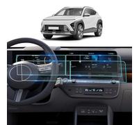 BIXUAN 12.3" Nano Protector de Pantalla Compatible con 2024 2025 2026 Hyundai Kona SX2 EV Hybird Navigation+ Digital Cluster Protector de Pantalla Kona 2025 Accesorios [Nanofilm 4 Unidades]