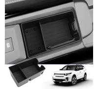 BIXUAN Compatible con 2025 2026 Citroen C3 Aircross Consola Central Caja de Almacenamiento con Alfombrilla Antideslizante Compartimiento Reposabrazos Organizador Bandeja Reposabrazos Central Bandeja