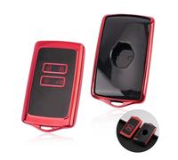 BIXUAN Funda para llave de coche compatible con Renault Clio 4 2013-2019 Clio 5 Zoe Captur 2 Arkana 2020-2024 Kadjar Megane 4 Austral Jogger 4 Botones TPU Llavero Accesorios Original Rojo