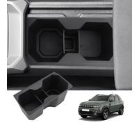BIXUAN Soporte para bebidas compatible con 2024 2025 Dacia Duster 3/Bigster Consola Central Caja de Almacenamiento Organizador Bandeja Soporte para Vaso de Agua Reposabrazos Central Compartimiento