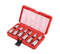 Bixury 12 Piezas Juego de Llaves Tubulares Hexágono Torx Interior Tuercas de hexágono Interior 1/2" Herramientas Mecánicas con Maletín de Almacenamiento 5,6,7,8,10,12,14,16,17,18,19,22 mm