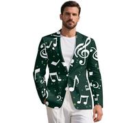 Biyejit Blazer para hombre con diseño de notas musicales, con forro y forro para hombre, chaqueta de viaje, tallas S-5XL, Notas musicales 27, 5XL