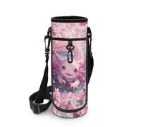 Biyejit Bolsa para botella de agua, con cremallera, portátil, para bicicleta de montaña, bicicleta de carretera, Axolotl Axolotl, talla única, Organizador de bolsas