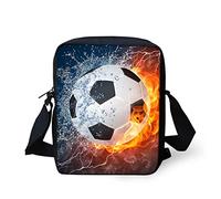 Biyejit Bolso de mensajero Bolsos Casual Travel Sport Crossbody Bolsos Bolso del teléfono móvil, Fútbol de agua de fuego, Talla única