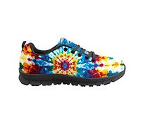 Biyejit Colorido Tie Dye Mujer Moda Zapatillas Transpirable Malla Casual Deporte Zapatos Ligero