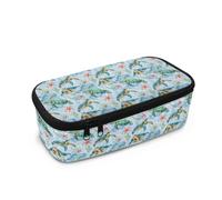 Biyejit Estuche para lápices para niños, soporte de alta capacidad con cremallera, bolsa de maquillaje multifuncional para escuela, oficina, viajes, tortuga, talla única, Organizador de bolsas