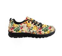 Biyejit Flowers Print Sport Road Running Shoes Zapatillas de Deporte Ligeras para Mujer para Viajes al Aire Libre
