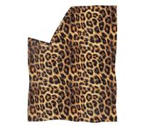 Biyejit Manta de Leopardo Marrón Ligera para Todas las Estaciones para Niños, Adultos, Sofá, Tamaño XS-3XL
